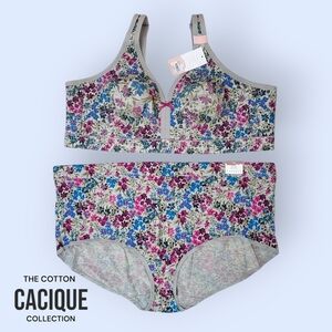 🆕️ Cacique Floral Bra and Panty Set - NWT